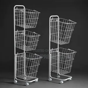 3layer Detachable Laundry Basket With Wheels T2mm7