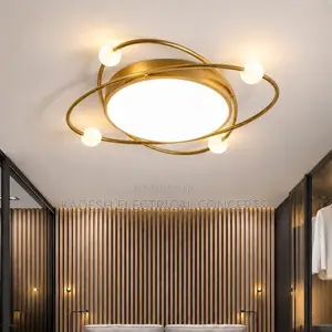 Modern Round Led Chandelier for Bedroom Living Room DiningRoom Kitchen