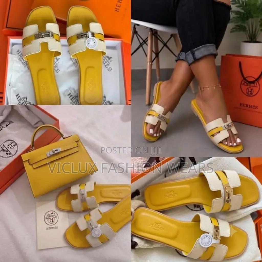 Quality Ladies Hermes Slippers