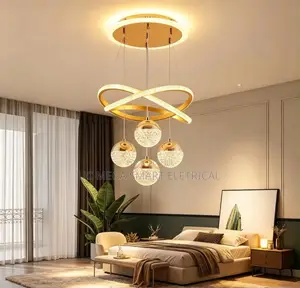 High-End Chandelier for Minimalist Luxury Living Room