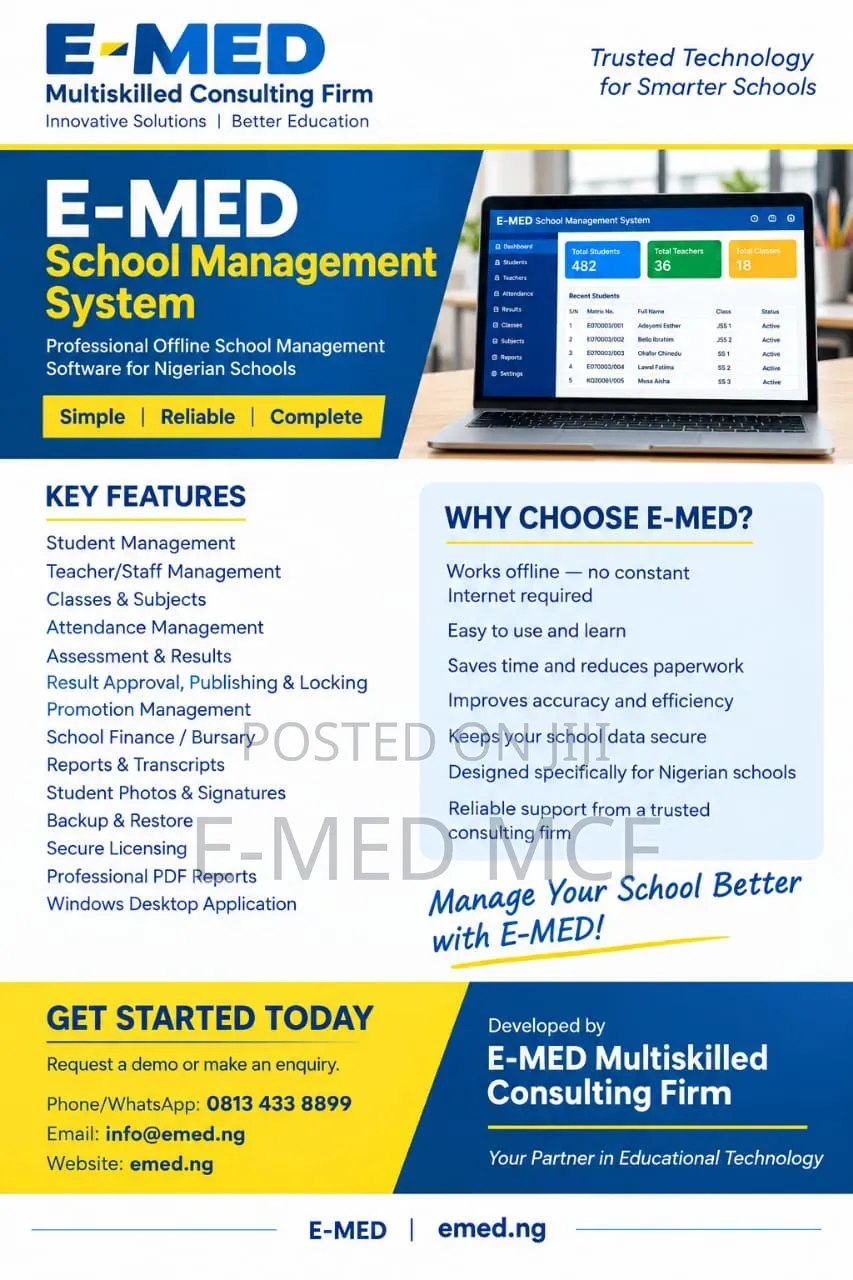 E-Med School Management System