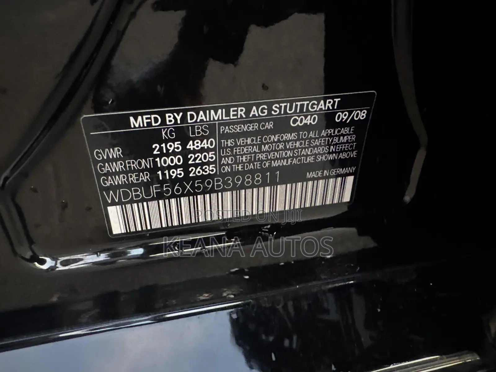 Mercedes-Benz E350 2009 Black