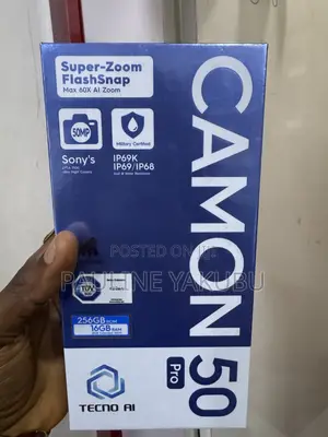 New Tecno Camon 50 Pro 256 GB