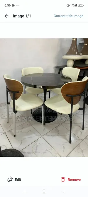 4 Seater Marble Dinning Set