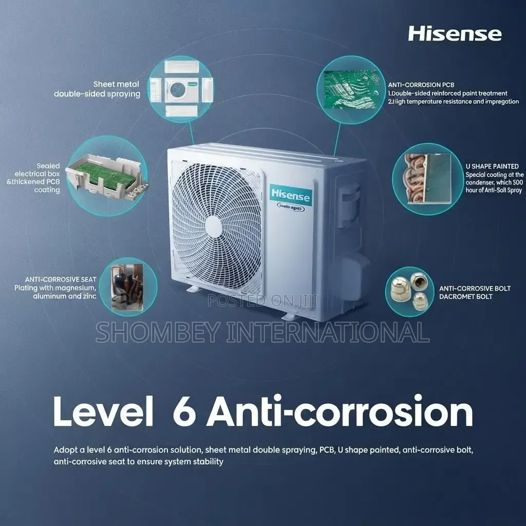 Hisense Split AC 1.5hp Inverter Black