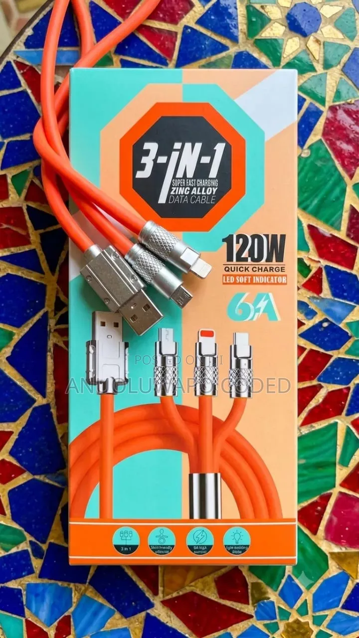Universal 3-in-1 USB Cellphone Cables