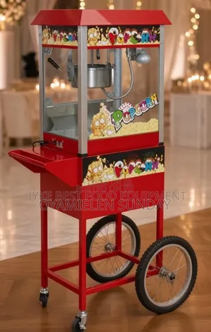 Commercial Popcorn Machine With Cart