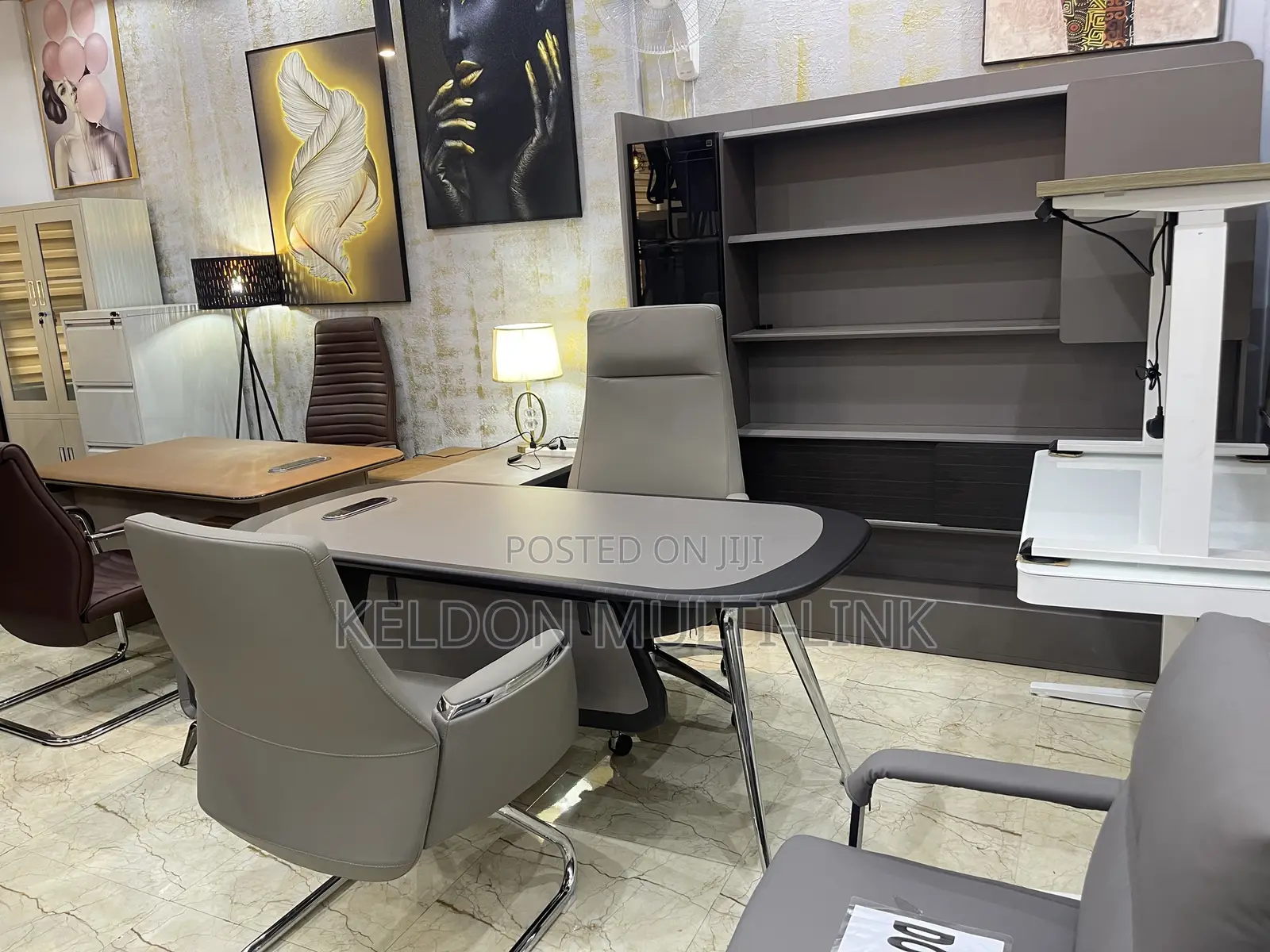 Executive Table With Shelf