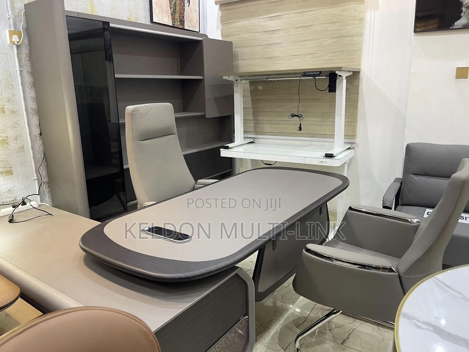 Executive Table With Shelf