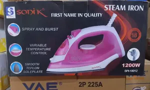 Sonik SPI-18012 Electric Steam Iron With Non-Stick Soleplate (1200W)