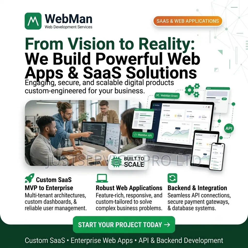 Custom Web Applications, SaaS Products Etc