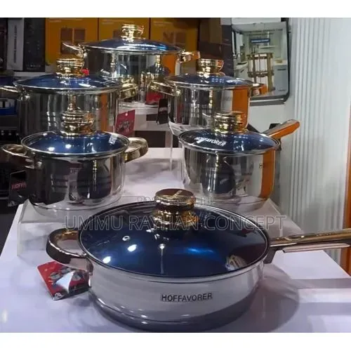12pcs Stainless Cookware Set