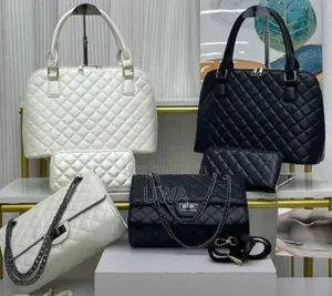 Women 3in1 Quilted Leather Handbag With Chain Shoulder Bag Wallet