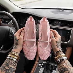 Mary Jane Lace Mesh Flat