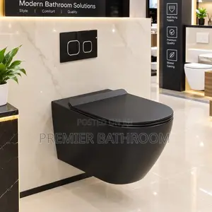 Round Shape Black Conceal WC