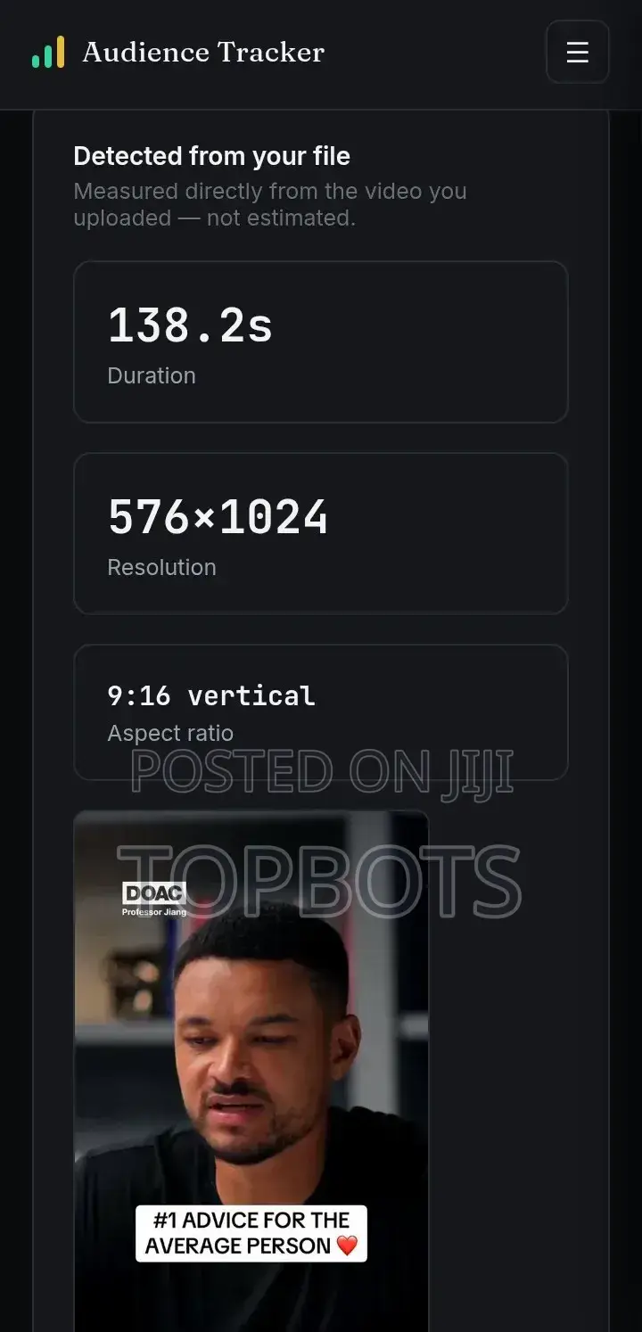 Viral Audience Tracker Bot.