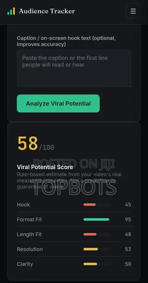 Viral Audience Tracker Bot.