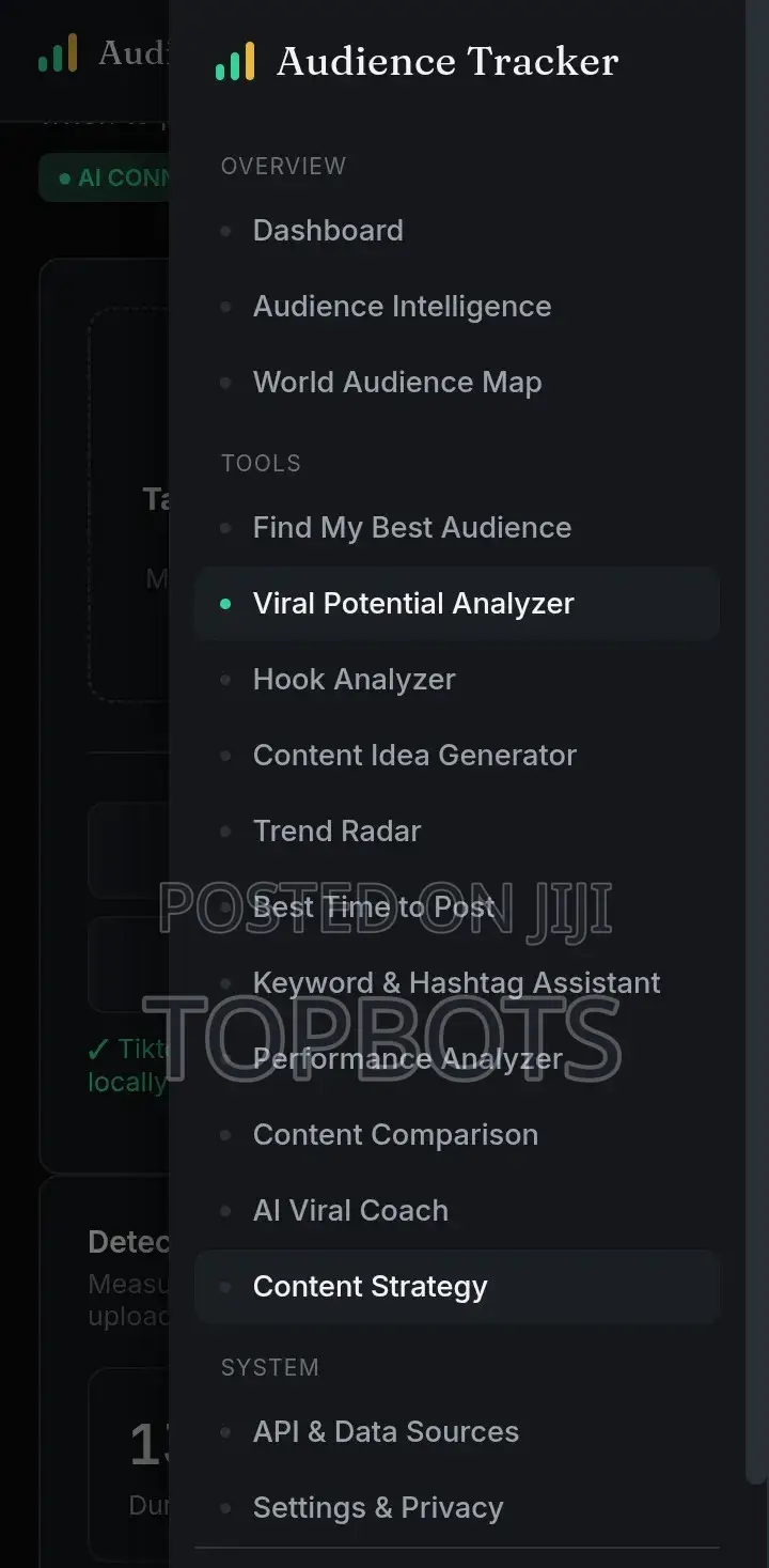 Viral Audience Tracker Bot.