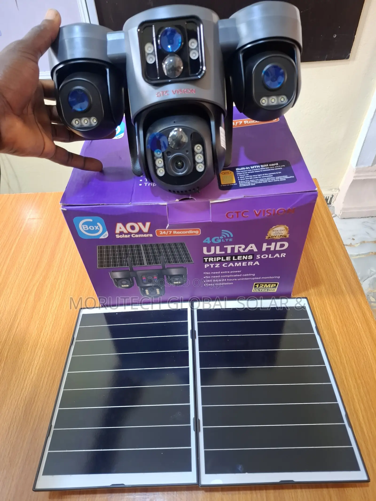 Ubox 4 Lens 4G Solar PTZ Camera