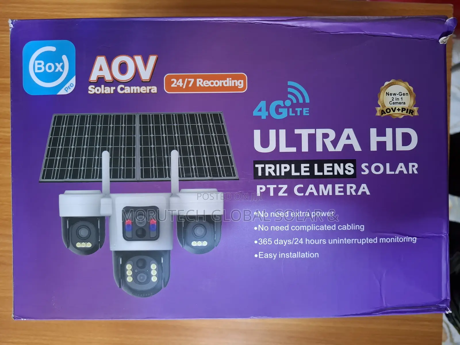 Ubox 4 Lens 4G Solar PTZ Camera