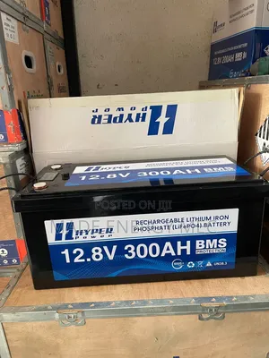  HYPER POWER 12.8V 300Ah LiFePO4 Lithium Battery – 3.84kWh