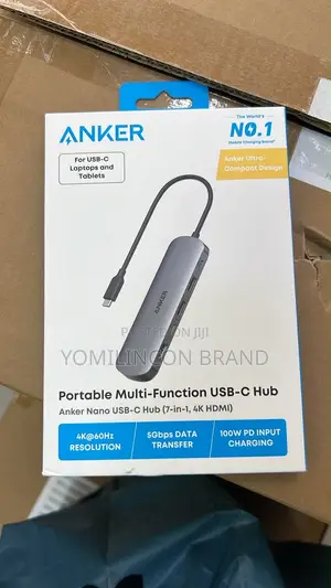 Anker USB C Hub, 7in1 Multi-Port USB Adapter, at 60Hz USBC to HDMI