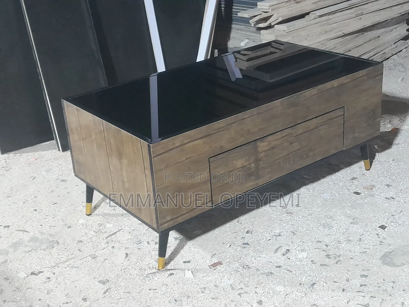 Luxury Glass-Top Center Table