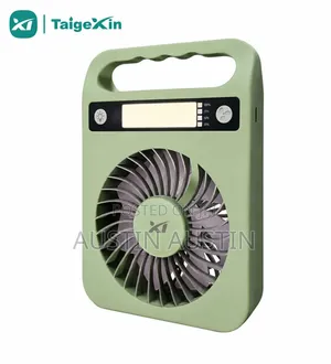 Rechargeable Mini Table Fan With LED Light 1200mah
