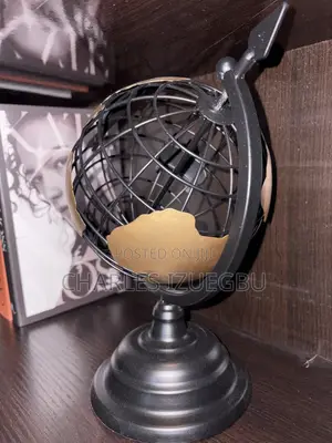 Bronze Metal Globe for Office and House Decor