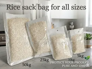 10kg,25kg 50kg Plain Packaging Rice Bags for Refills, Gift Resells.