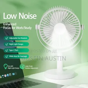 Rechargeable Table Desk Fan