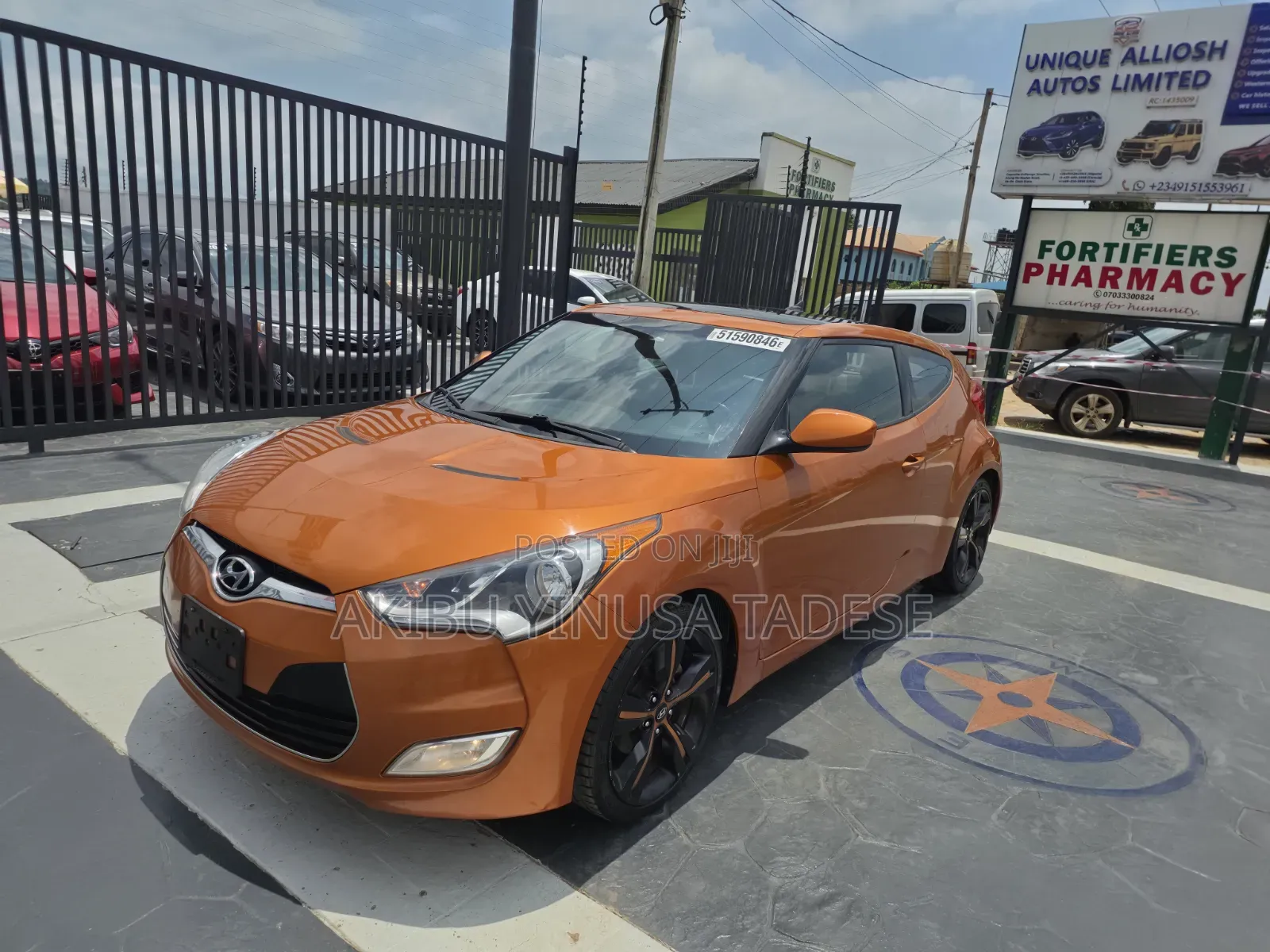 Hyundai Veloster Automatic 2012 Orange