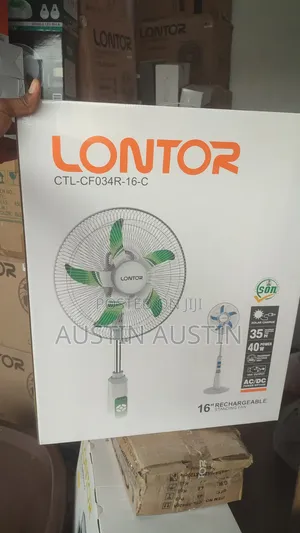 Lontor Rechargeable Standing Fan 16 Inches