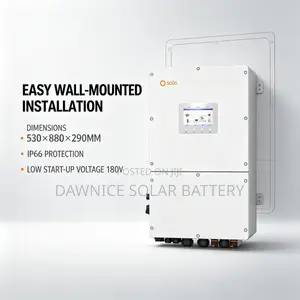 Solis 50kW Hybrid Inverter 2 Battery Ports 70A+70A Backup