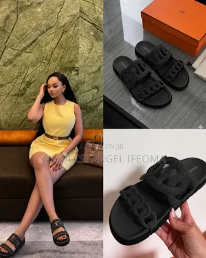 Hermés Suede Slides