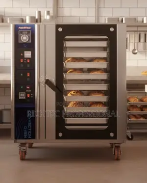 Commercial 8-Tray Gas Convection Oven - Stainless Steel Bakery Oven