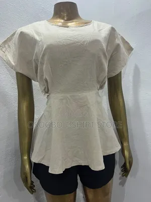 Women's Casual Short Sleeve Peplum Top