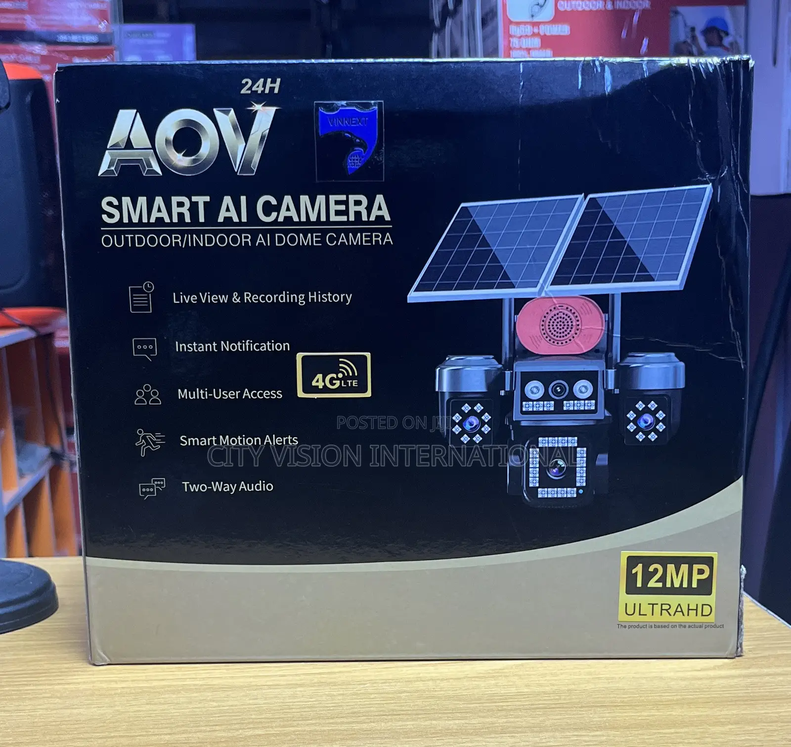 4 Lens Ai Solar Cameras