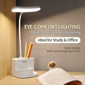 Rechargeable Reading Table Lamp Lantern With Pen Holder