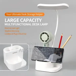 Rechargeable Reading Table Lamp Lantern With Pen Holder