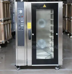 Commercial 8-Tray Electric Convection Oven - Stainless Steel Bakery