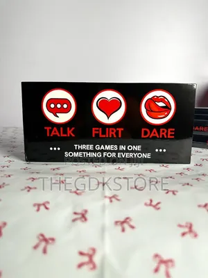 Talk, Flirt, Dare Game Card