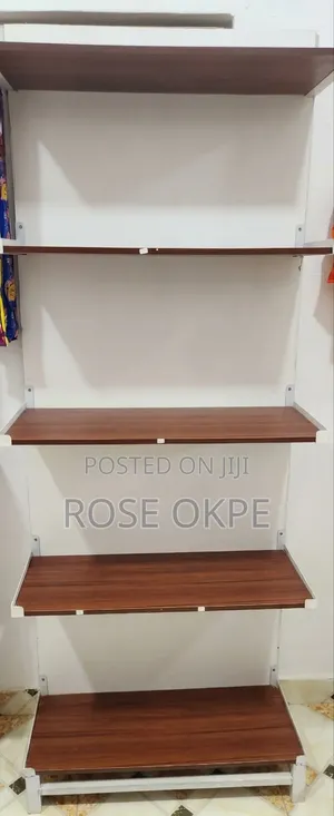 2 Heavy Duty Metal and Wooden Shelves