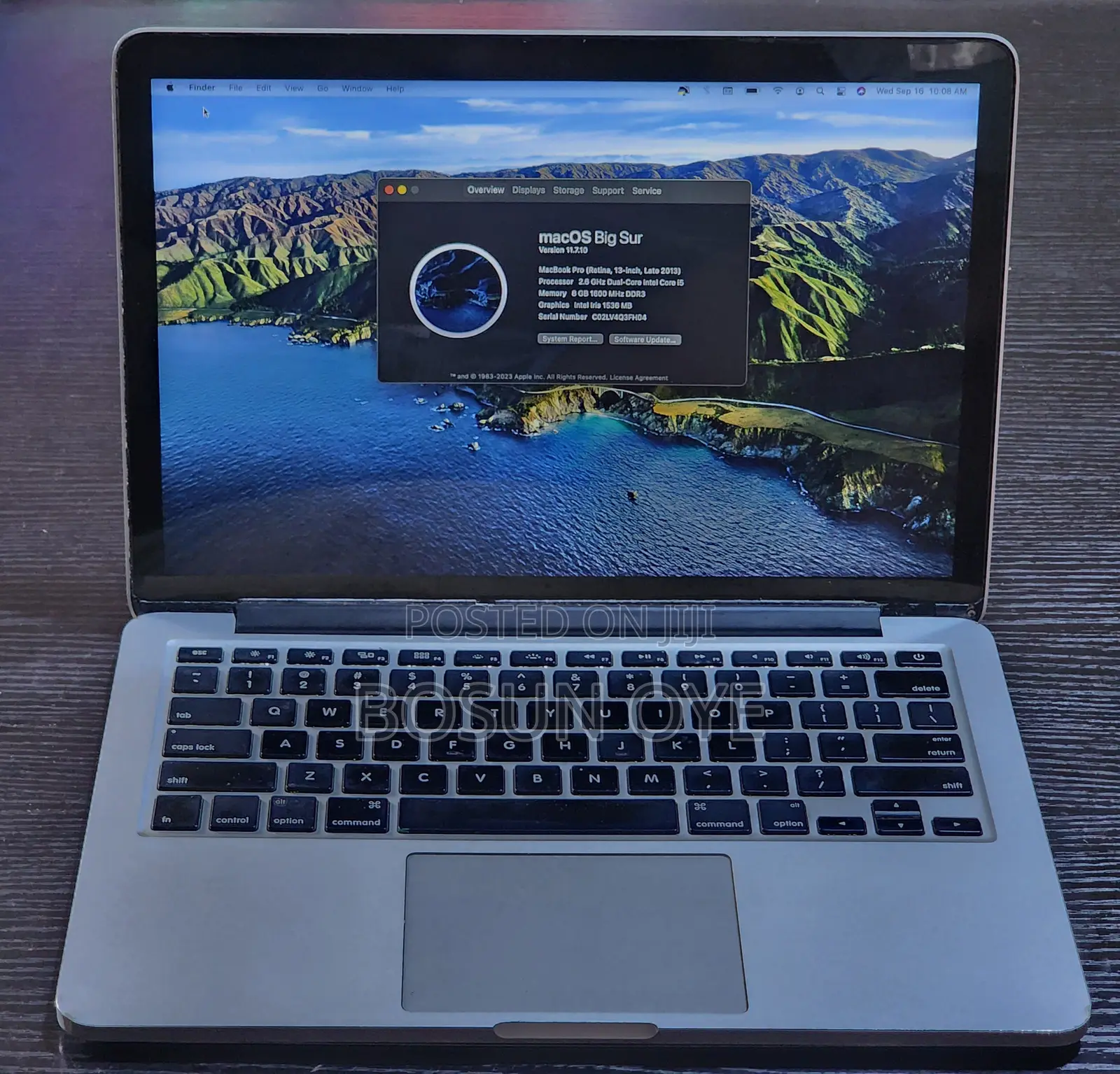 Laptop Apple MacBook 2013 8GB Intel Core i5 SSD 128GB
