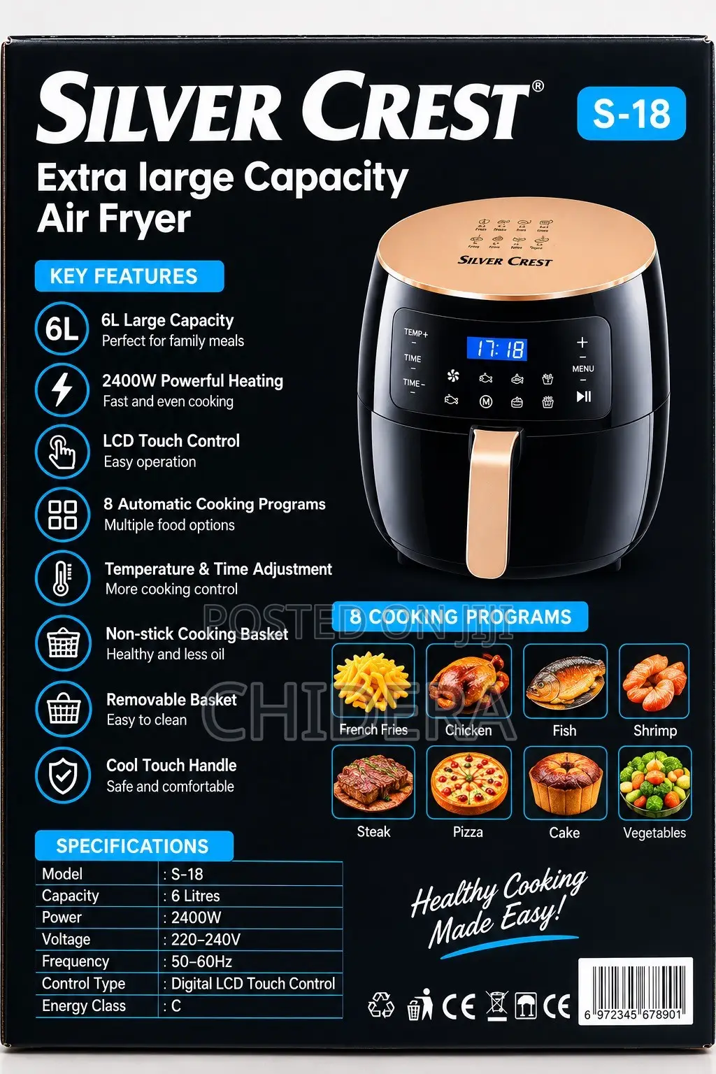 Extra Large Capacity Airfryer