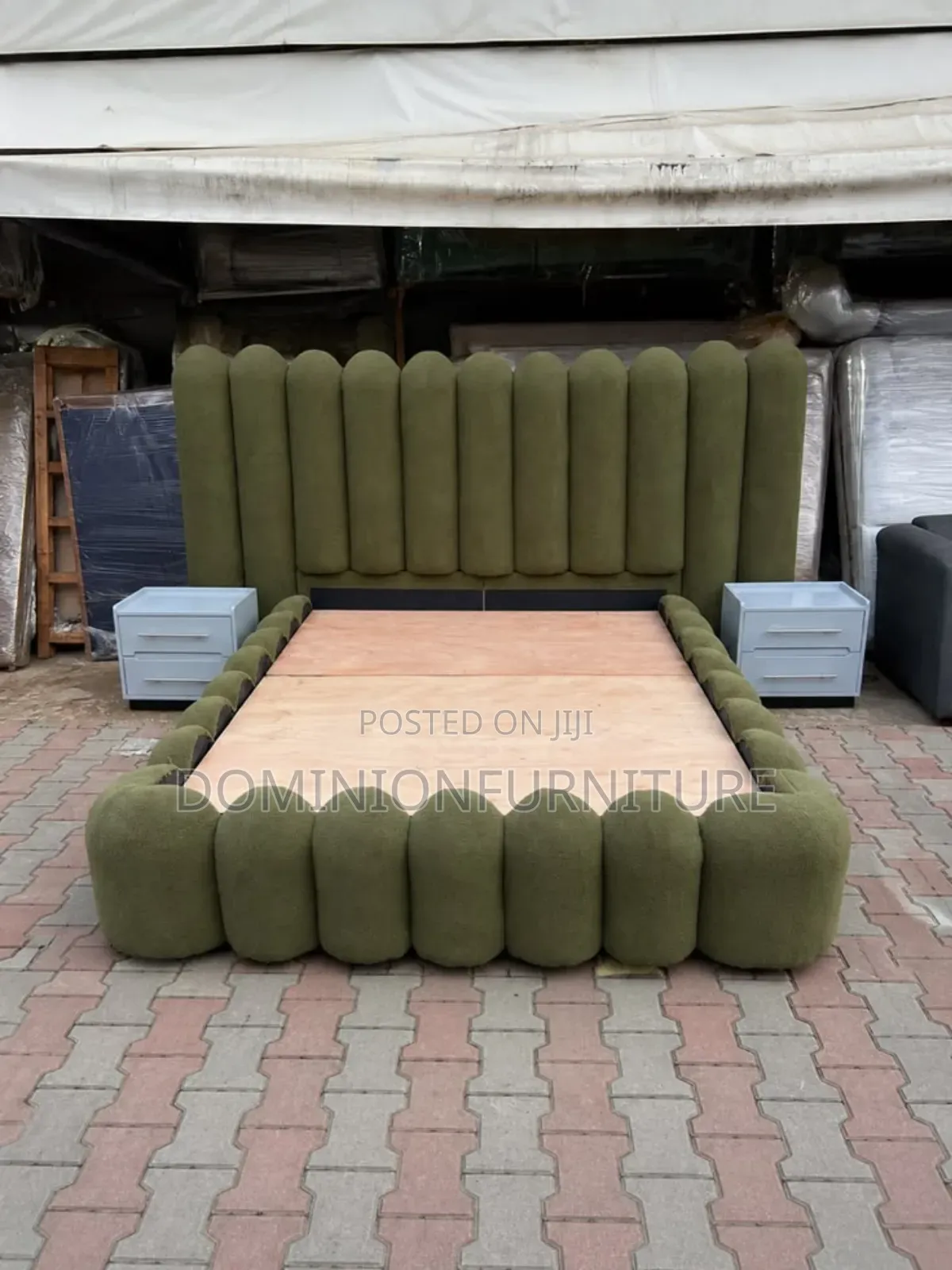 Tufted Bed Frame With 2 Side Drawers.
[Available*: 4.5ft, 6x6ft
-