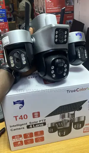 T40 4-Lens Solar PTZ Security Camera