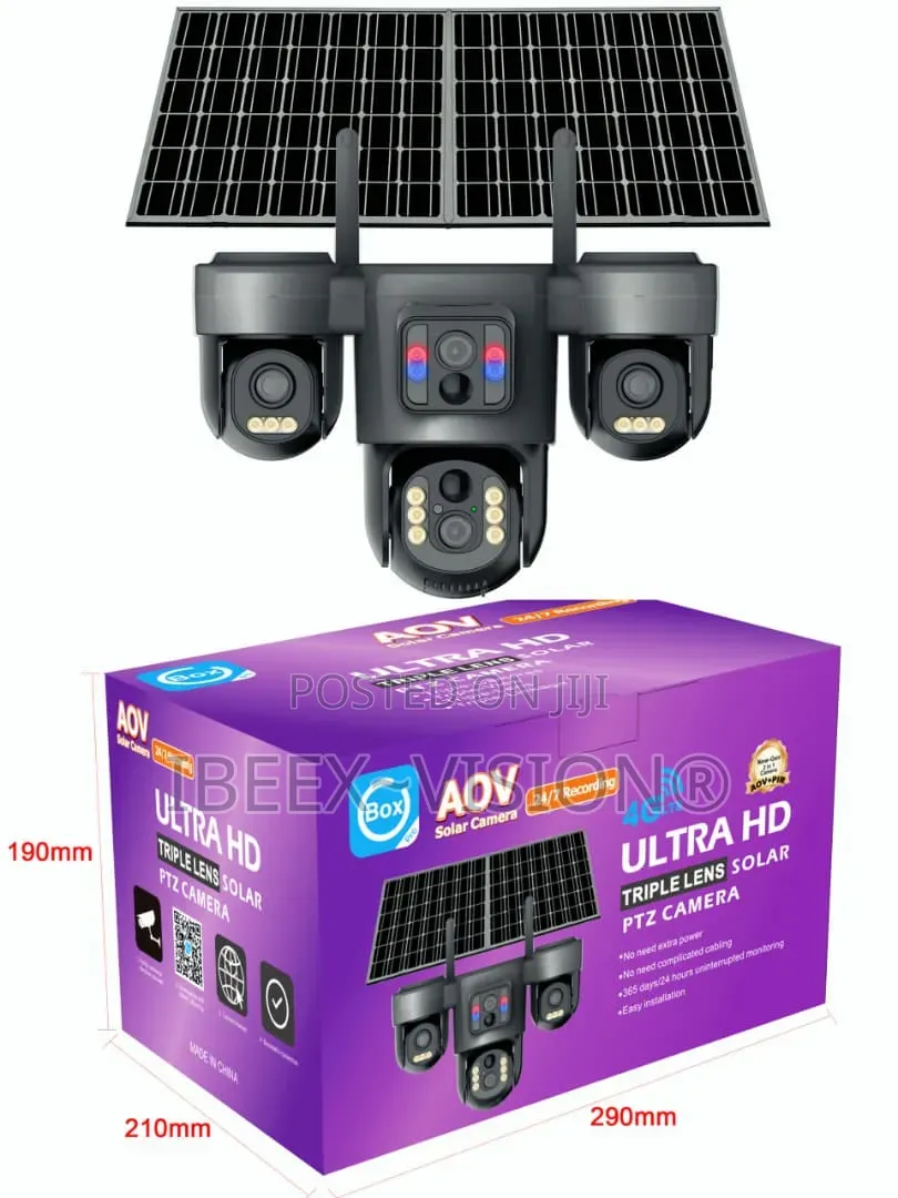TRIPLE LENS Solar Camera PTZ UBox Pro