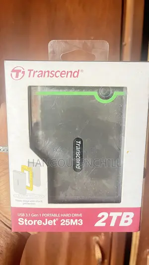 Transcend External Hard Drive (2TB) for Sale Immediately