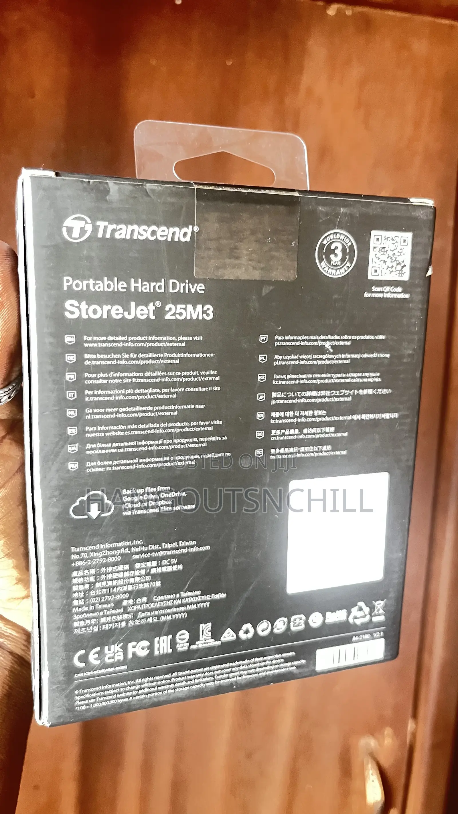 Transcend External Hard Drive (2TB) for Sale Immediately